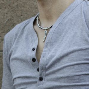 Guess Silver Fang Necklace